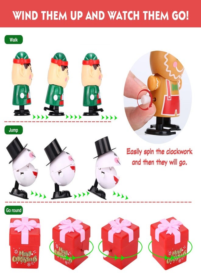 LIHAO 12PCS Christmas Wind Up Toys for Kids Party Favors, Christmas Stocking Stuffers Gifts for Grandkids - Image 4