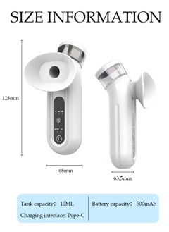 DUNISO Heated Eye Mist Sprayer for Dry Eyes, Rechargeable Eye Mister with Moist Heat to Relief MGD, Blepharitis, Stye, Chalazion,Portable Heated Eye Steamer Humidifier for Eye Skin Care Women & Men in Office  - Image 4