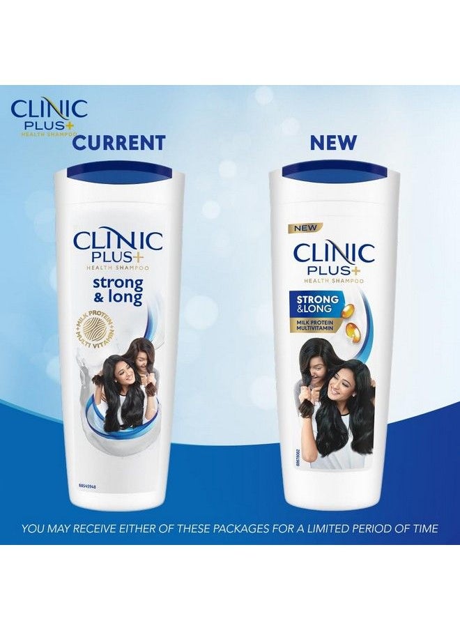 Clinic Plus - شامبو قوي وطويل 355 مل مع بروتينات الحليب والفيتامينات المتعددة لشعر صحي وطويل شامبو مقوي لنمو الشعر - Image 1