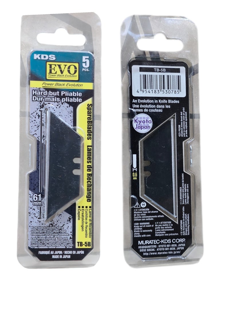KDS TB-5B Trapezoidal Spare Blades Pack of 3 (5 Blades Each) - Image 4