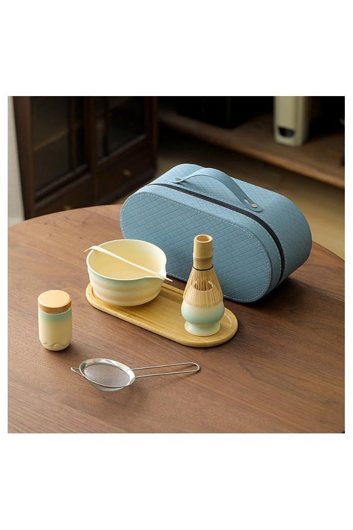 غوغا طقم ماتشا ياباني 8 قطع فاخر – ادوات ماتشا مع مضرب خيزران لتحضير الشاي – هدية أنيقة لمحبي الماتشا - Image 3
