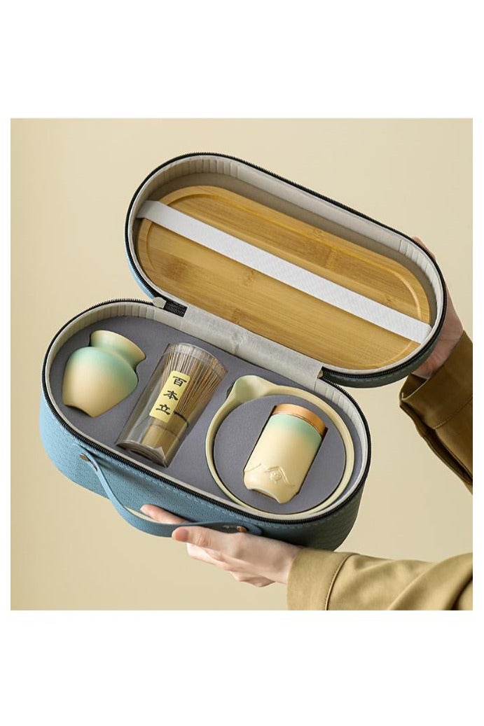 غوغا طقم ماتشا ياباني 8 قطع فاخر – ادوات ماتشا مع مضرب خيزران لتحضير الشاي – هدية أنيقة لمحبي الماتشا - Image 2