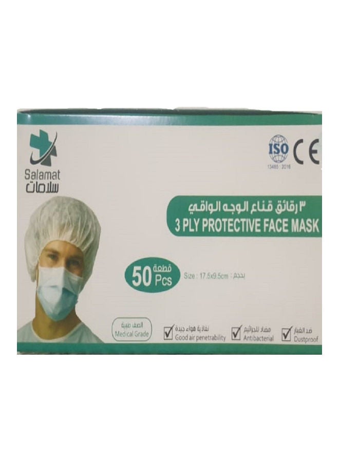 NIBEMINENT 50-Piece 3 Ply Protective Face Mask - Image 4