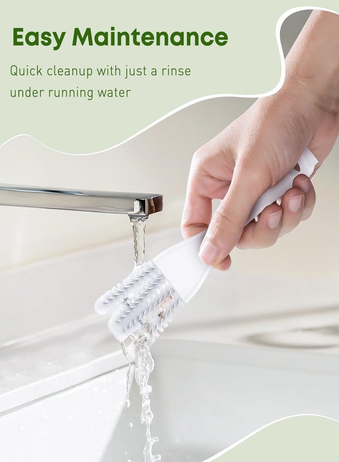 باوفلي فرشاة تنظيف أقفاص الطيور من باوفلاي، 3 قطع، مع مجرفة، طقم فرشاة تنظيف أقفاص الطيور 2 في 1، مزيل فضلات الطيور للمجاثم، بيوت الكلاب، وأقفاص الحيوانات الصغيرة، ملحقات أقفاص الطيور، فرشاة إزالة فضلات الطيور - Image 5