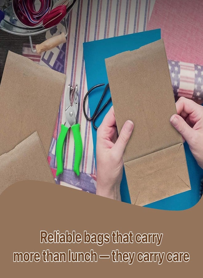 Pokanic Lunch Brown Paper [50 Bags] x [8 x 4 x 2.5 inch] #2 Bulk Kraft 2 lb Capacity Eco Friendly Reusable Heavy Duty Disposable for Grocery Snacks Crafts Lunch Sandwich Food (50 Bags, 8 x 4 x 2.5) - Image 4