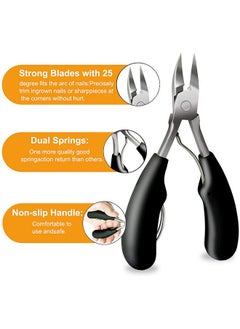 ® Nail Clippers For Ingrown Or Thick Toenails Stainless Steel Toenail Clipper Professional Pedicure Tools Kit For Family And Medical - pzsku/Z56D6DF5CB2DCB900AEDEZ/45/_/1730728001/fab389ed-60a6-4468-9bfa-75529d5ac078