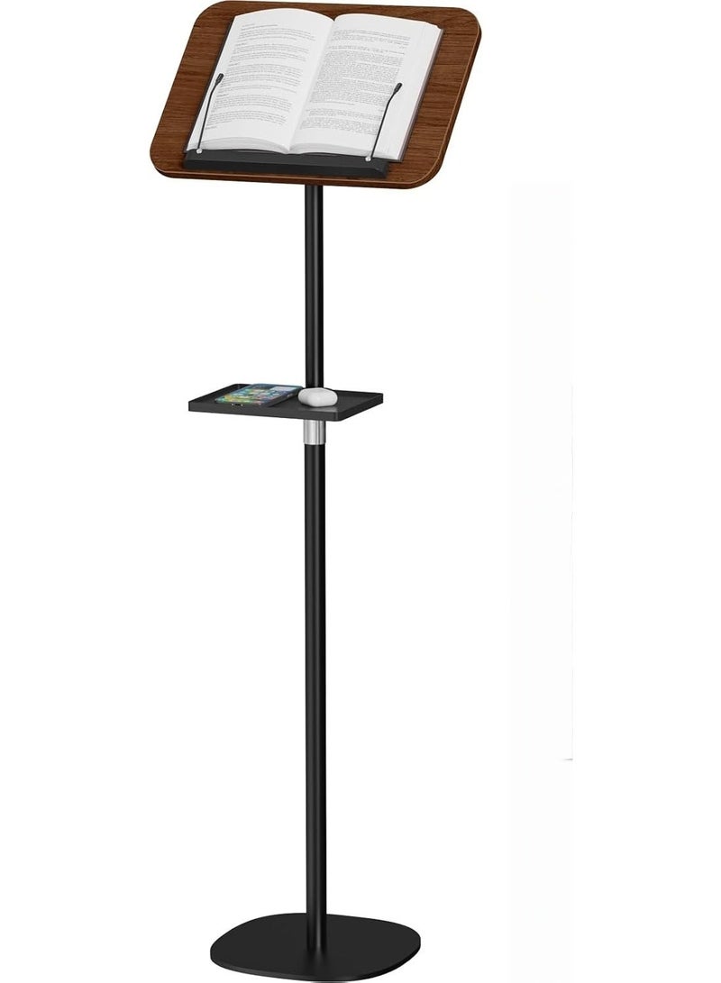 170cm Muslim Quran Holder Prayer Book Stand for Prayer, Worship, Reading, Floor Book Stand with Removable Tray, Adjustable Wooden Quran & Book Stand – Portable Rehal/Holder - Image 1