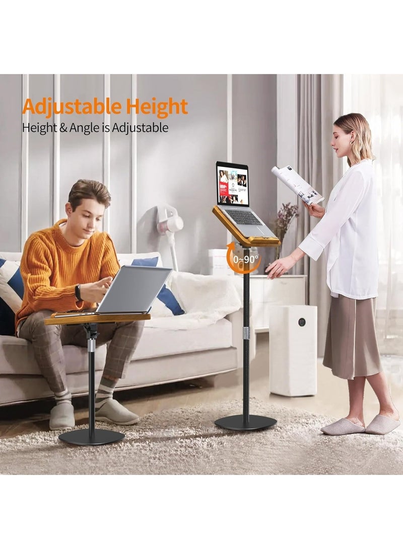 170cm Muslim Quran Holder Prayer Book Stand for Prayer, Worship, Reading, Floor Book Stand with Removable Tray, Adjustable Wooden Quran & Book Stand – Portable Rehal/Holder - Image 5