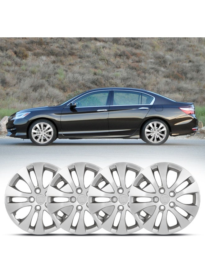 Honda 16 Inch Wheel Cover Hubcap Set Compatible with Honda Accord 2016–2017 OEM Design Full Rim Protection High-Quality ABS Plastic Replacement Hub Caps (Set of 4), 2K-HD-1702 - Image 2
