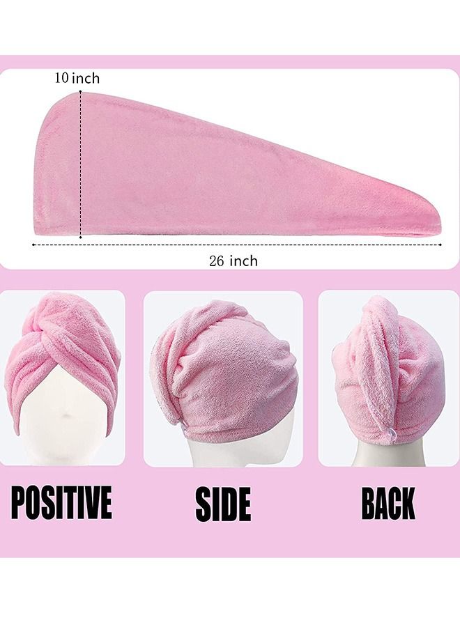 Microfiber Hair Towel for Curly Hair,  Turbans for Wet Hair Drying Towels,  Fast Dry Hair Towel Wrap, 26 Inch10 Inch - Image 2