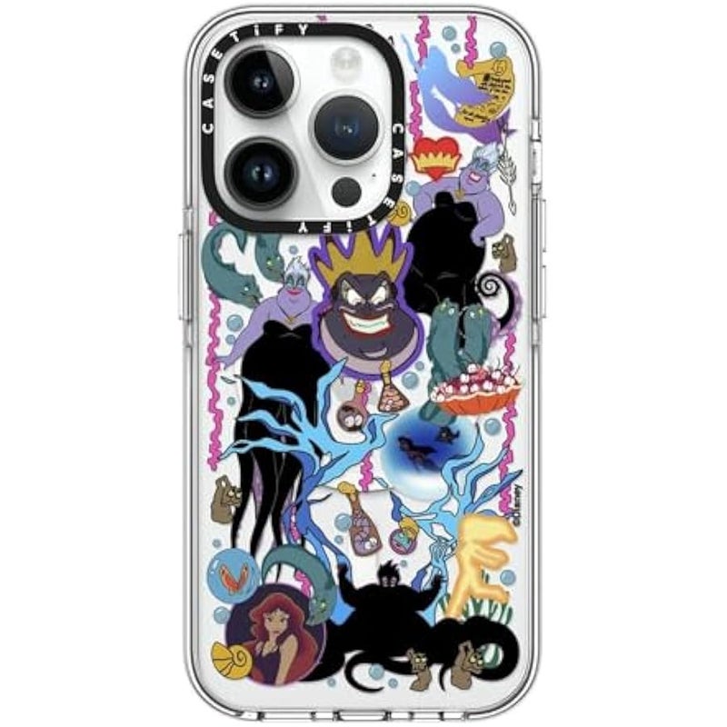 Casetify Clear iPhone 14 Pro Case 【Villains Co-Lab/Not Yellowing / 6.6ft Drop Protection/Compatible with Magsafe】 - Liar Sticker - Ursula - Clear - Image 1