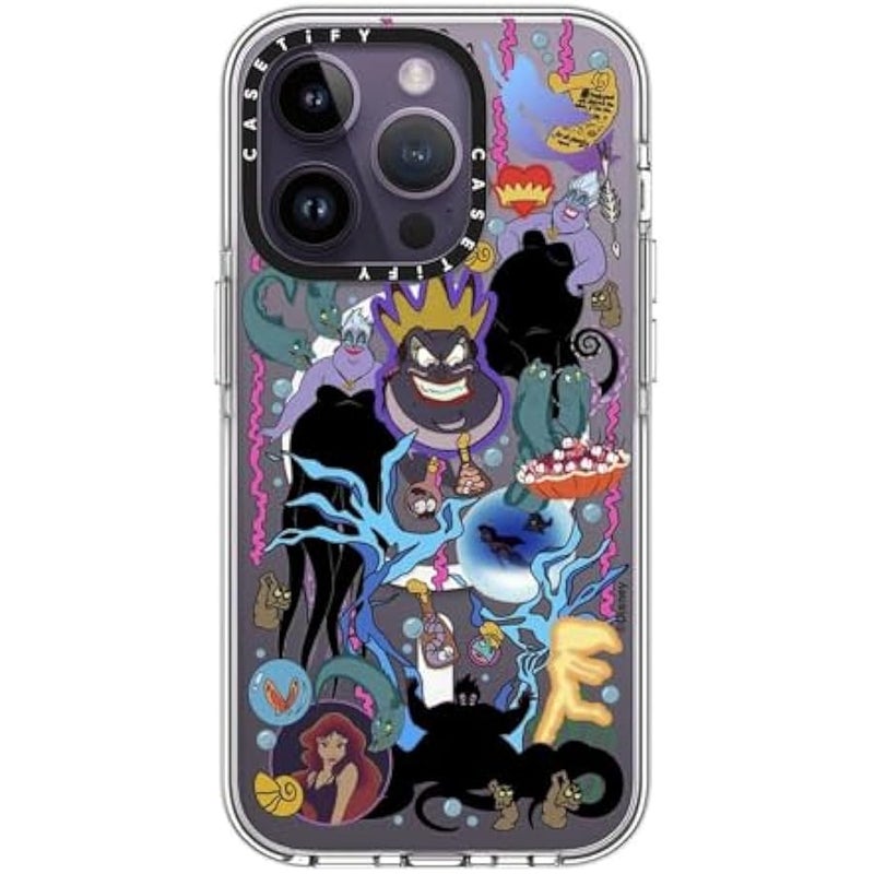 Casetify Clear iPhone 14 Pro Case 【Villains Co-Lab/Not Yellowing / 6.6ft Drop Protection/Compatible with Magsafe】 - Liar Sticker - Ursula - Clear - Image 2