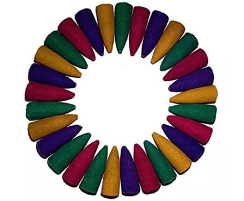 ND Fashion Beautiful Fountain Cones Dhoop Agarbattis Backflow Cones Waterfall Smoke Incense for puja and maditation Flavour Scented Back Flow Smoke Cone for Fragrance (Pack of -60) - Image 1