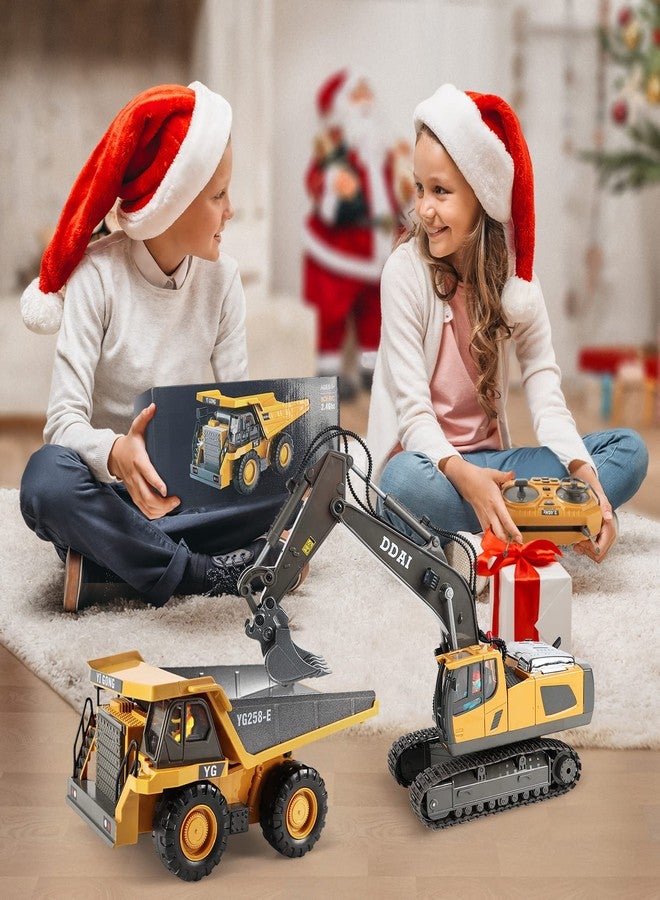 DDAI Remote Control Construction Dump Truck Toy - RC Dump Truck Toys- Construction Toys Vehicle- RC Truck Toys for 8 9 10 11 12 Year Old Boys and up- Toy Trucks - Image 2