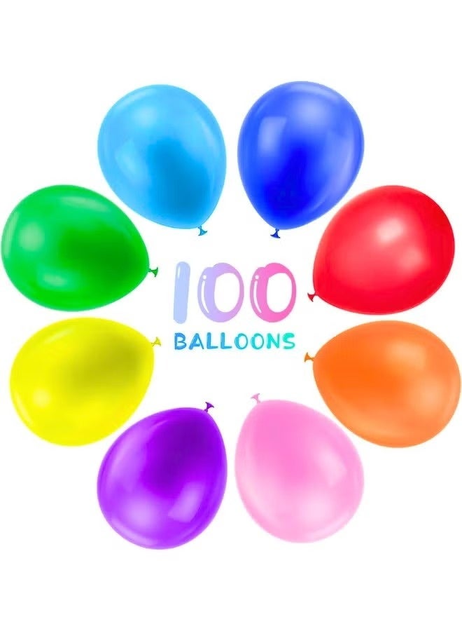Balloons 100 Pack 12-Inch Latex Balloons – Premium Thick Colorful Party Balloons for Birthday, Wedding, Baby Shower, Graduation & Festival Decorations – Helium & Air Supported Party Supplies - Image 2