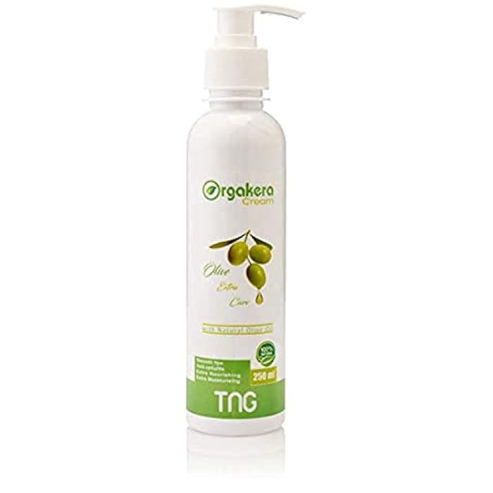 Orgakera Cream Extra Care Moisturizer with Olive Oil - 250 ml - Image 1
