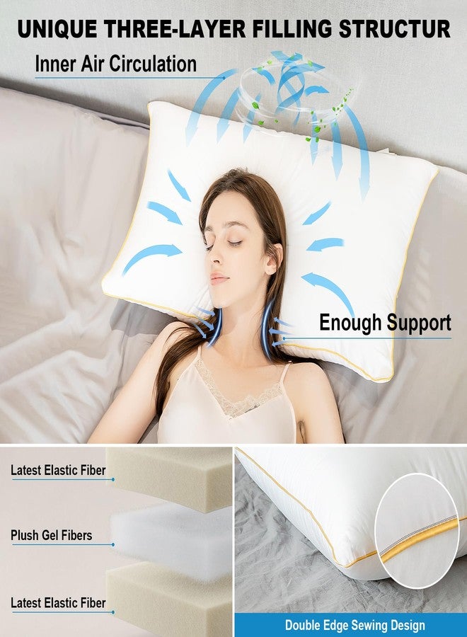 NEIPOTA King Size Pillows Set of 2 - Down Alternative Bedding, Cooling Hotel Quality 20 x 36, Bed Sleeping Pillow for Back, Stomach or Side Sleepers - Image 4