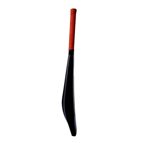 MORIKUS Hard Plastic Alloy Cricket Bat Plastic Bat for Tennis and Wind Ball, Cricket Bat (Full Size, Black) - Image 2