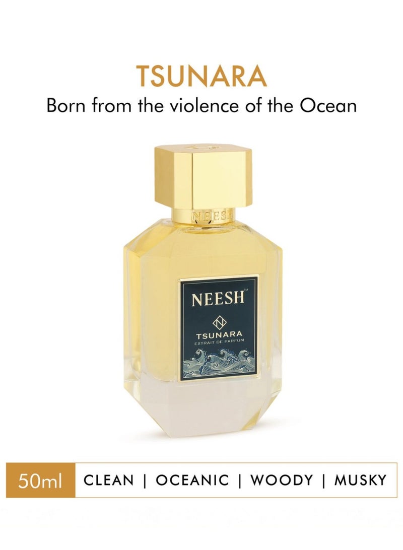 نيش Tsunara (50 مل) - خلاصة عطر (Extrait De Parfum)، عطر رجالي فاخر يدوم طويلاً - Image 1