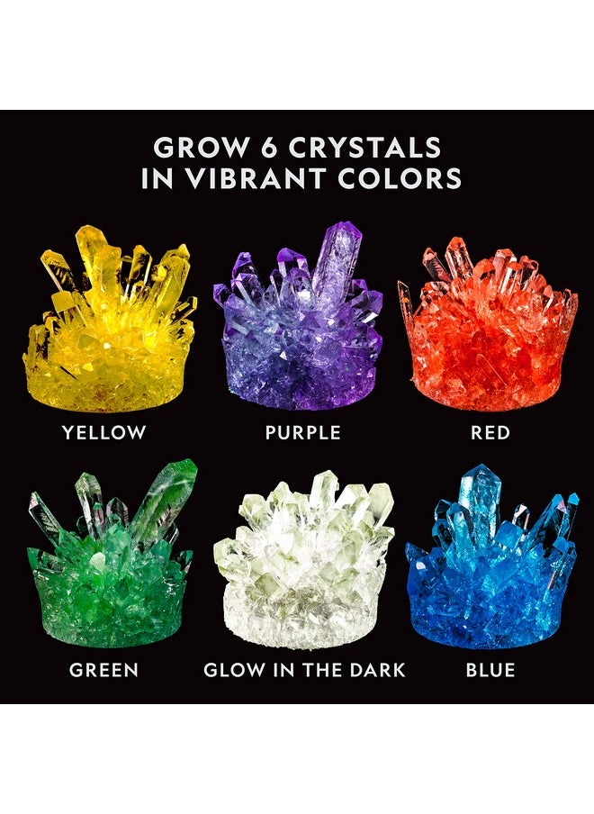 NATIONAL GEOGRAPHIC - Mega Crystal Growing Kit For Kids Grow 6 Crystals With Light - Up Stand Science Gifts 812 Crystal Making Experiment Science - Image 1