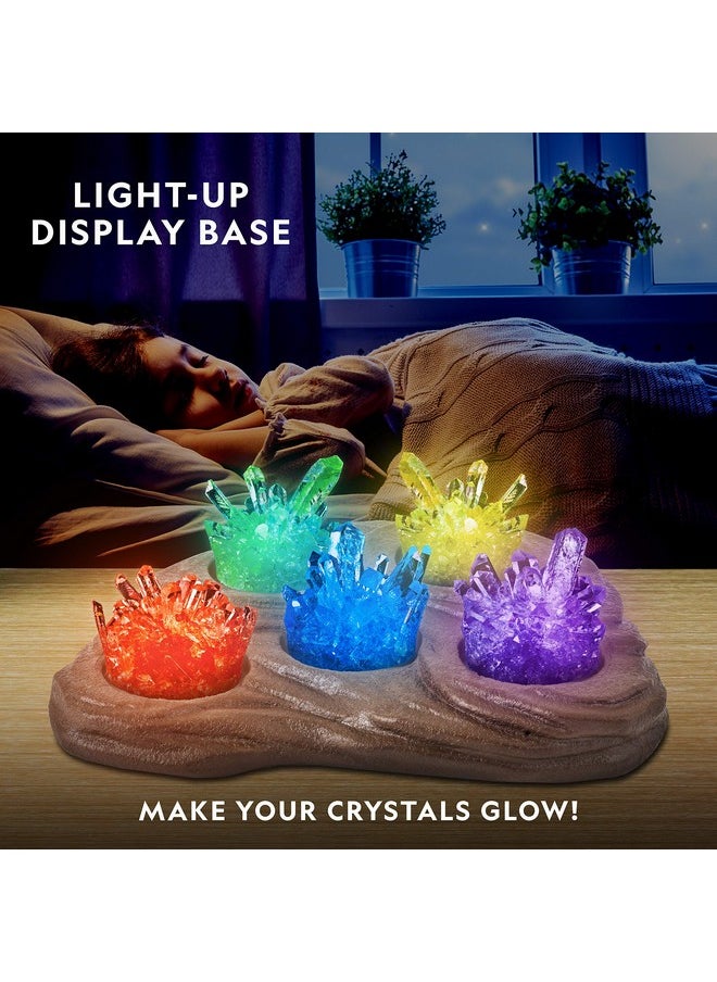 NATIONAL GEOGRAPHIC - Mega Crystal Growing Kit For Kids Grow 6 Crystals With Light - Up Stand Science Gifts 812 Crystal Making Experiment Science - Image 1