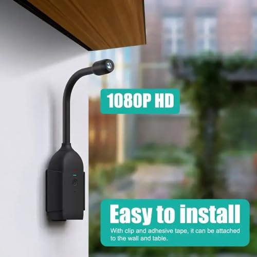 TECHNOVIEW 360 Degree View Full HD 1080p WiFi Fisheye Camera Goose Neck Surveillance, Two Way Audio, Motion Detection, WiFi Smart Security Camera App Name - V380 Pro - Image 2