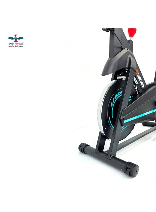 ليجيوجيا دراجة لتمارين اللياقة البدنية وتمارين الكارديو والقوة مع ارتفاع قابل للتعديل ازرق 9300 - Image 4