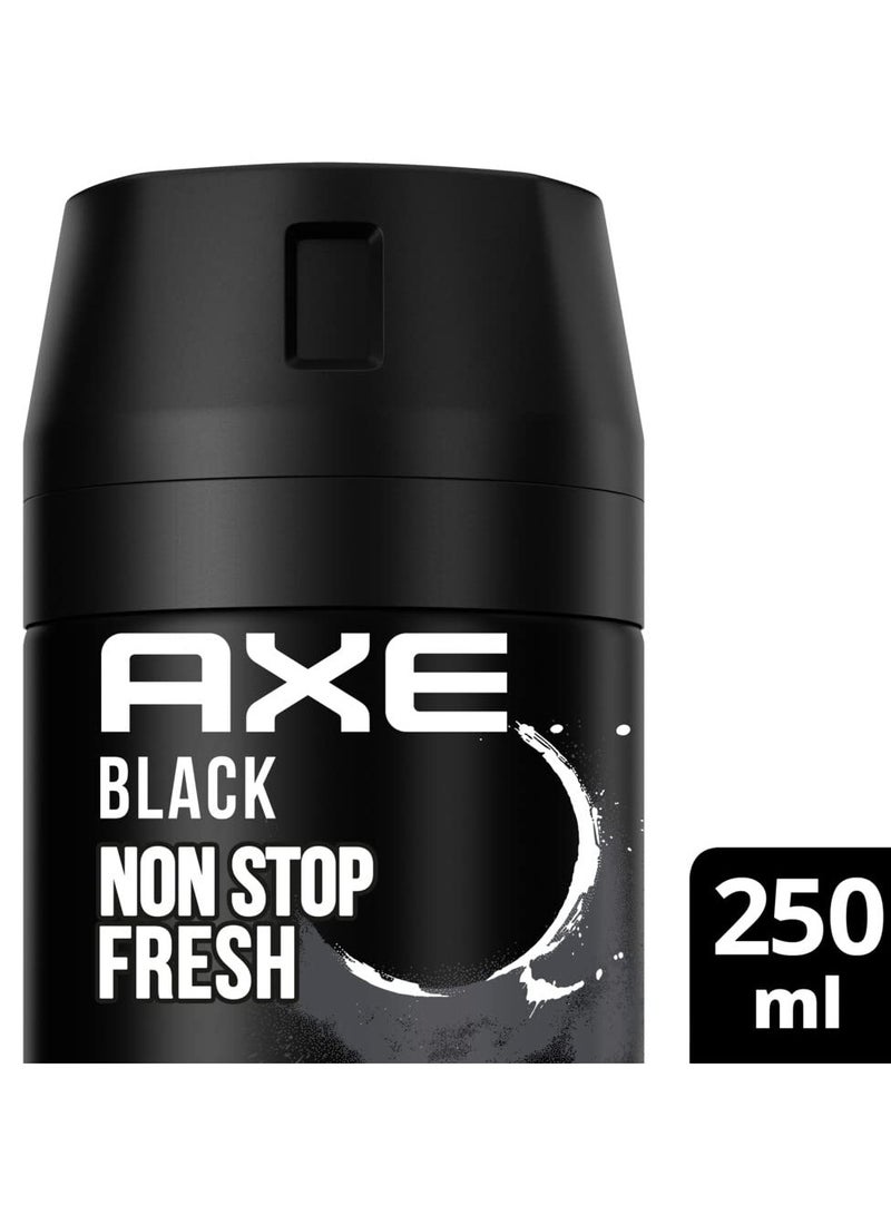 أكس مزيل عرق بخاخ للجسم نون ستوب فريش بلاك 250 مل (عبوة من 6 قطع) - Image 4