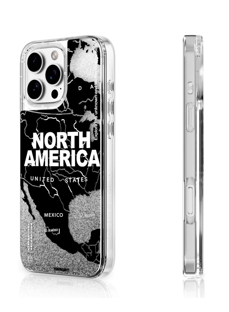 YOUNG KIT North America + Luminous Quicksand Case For iPhone 16 Pro - Image 2