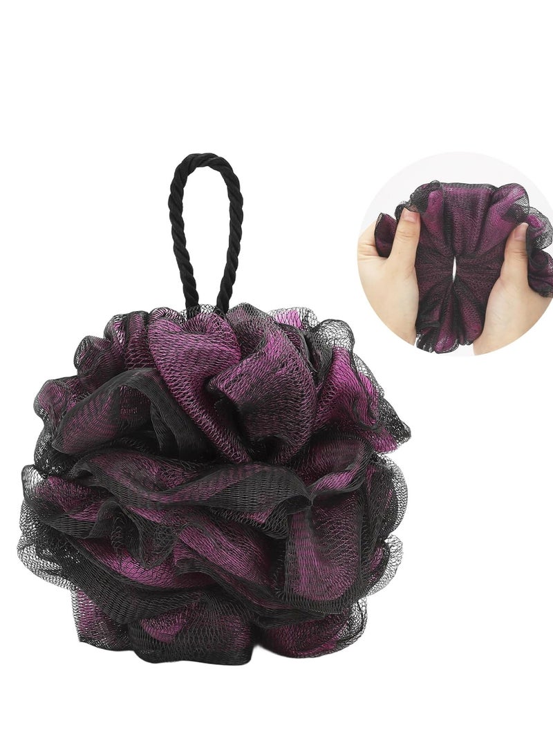 Tbestmax Loofah Bath and Shower Sponge Pouf, Mesh Brush Ball Exfoliating Body Scrubber Ball Pack of 4 (60g/pcs) - Image 2