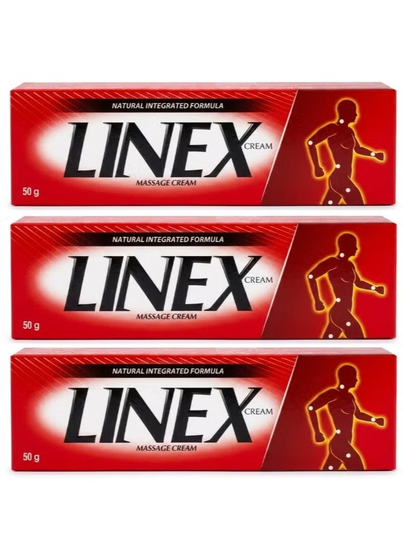 Linex 3Pcs LINEX Massage Cream 50g - Image 1