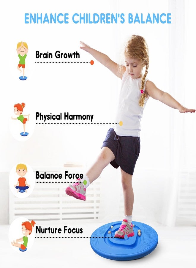 MOCUTEEN Kids Maze Balance Board - Wobble Trainer for Ski Surf Snowboard, Non-Slip Sensory Rocker Ages 3-12, Core Therapy & Skate Prep Ocean blue - Image 3