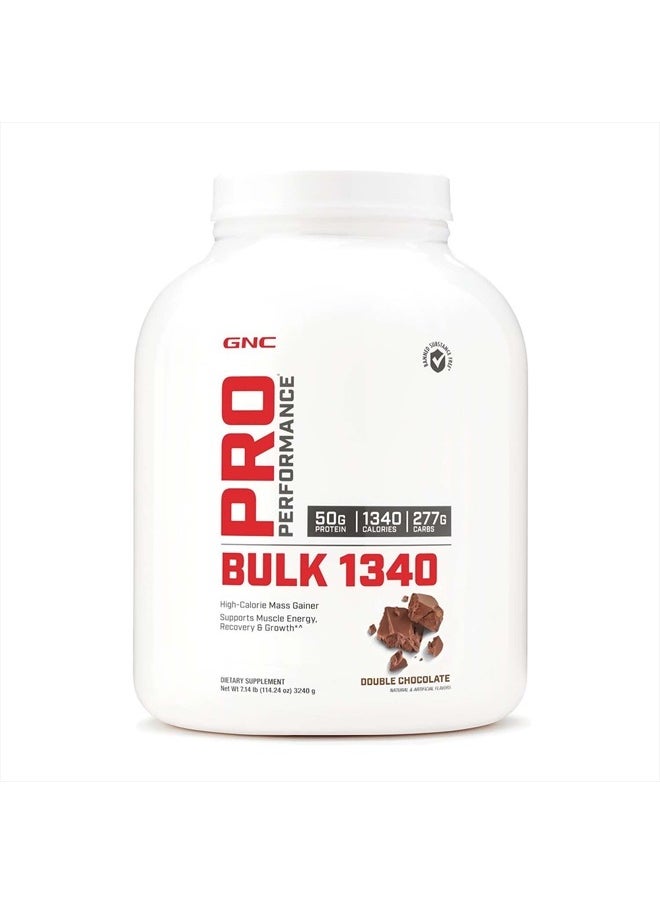 GNC - Pro Performance Bulk 1340 - Double Chocolate, 9 Servings, Supports Muscle Energy, Recovery and Growth,Cream - Image 1