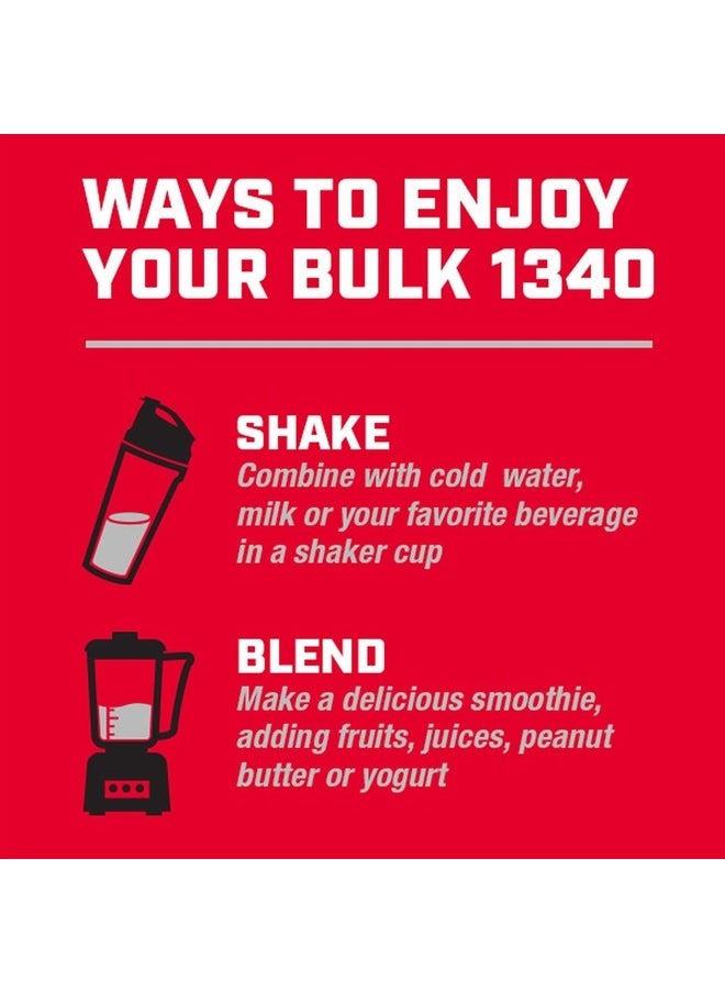 GNC - Pro Performance Bulk 1340 - Double Chocolate, 9 Servings, Supports Muscle Energy, Recovery and Growth,Cream - Image 1
