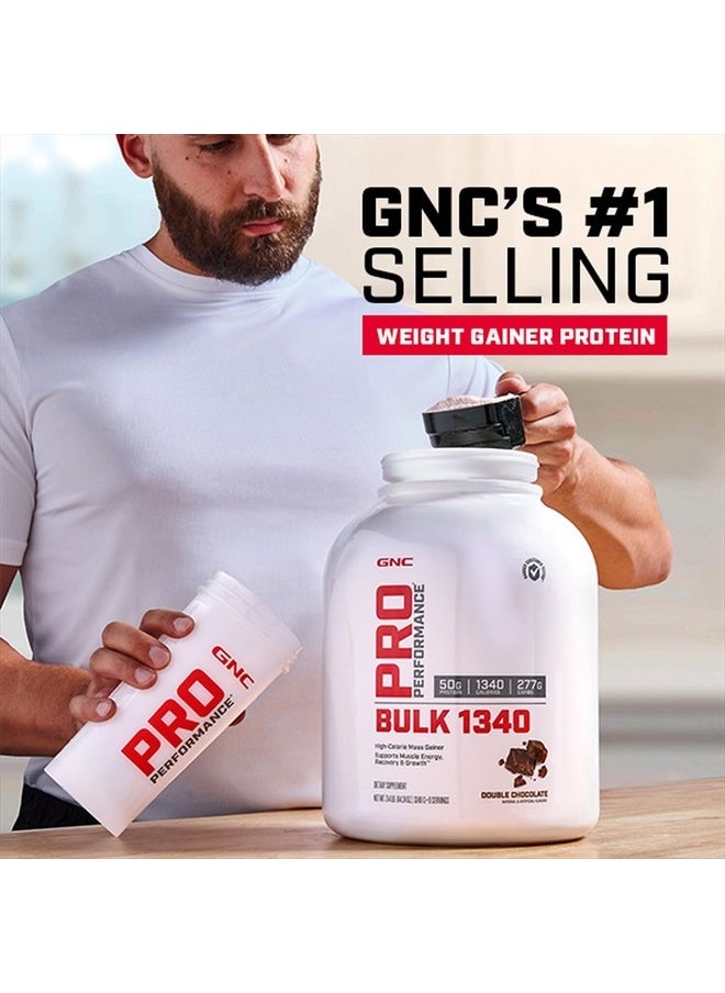 GNC - Pro Performance Bulk 1340 - Double Chocolate, 9 Servings, Supports Muscle Energy, Recovery and Growth,Cream - Image 1