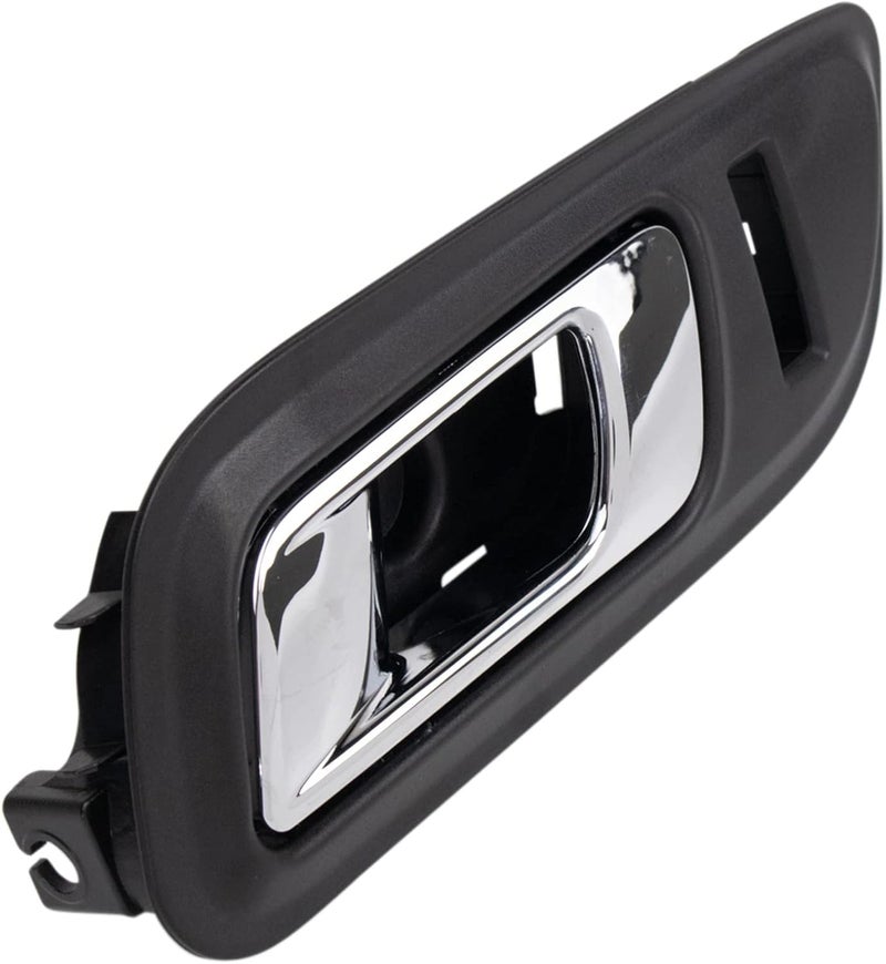 TRQ Front Left Interior Door Handle Chrome & Black Compatible with 2010-2012 Ford Taurus - Image 3