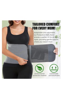 SYOSI Postpartum Belly Wrap Postpartum Belly Band Abdominal Binder Post Surgery Ergonomi Abdomen Hernia Support Belt Waist Pelvis Belt for Stomach Support Abdominal Support Back Pain Relief  - Image 2