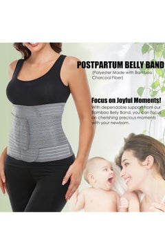 SYOSI Postpartum Belly Wrap Postpartum Belly Band Abdominal Binder Post Surgery Ergonomi Abdomen Hernia Support Belt Waist Pelvis Belt for Stomach Support Abdominal Support Back Pain Relief  - Image 4