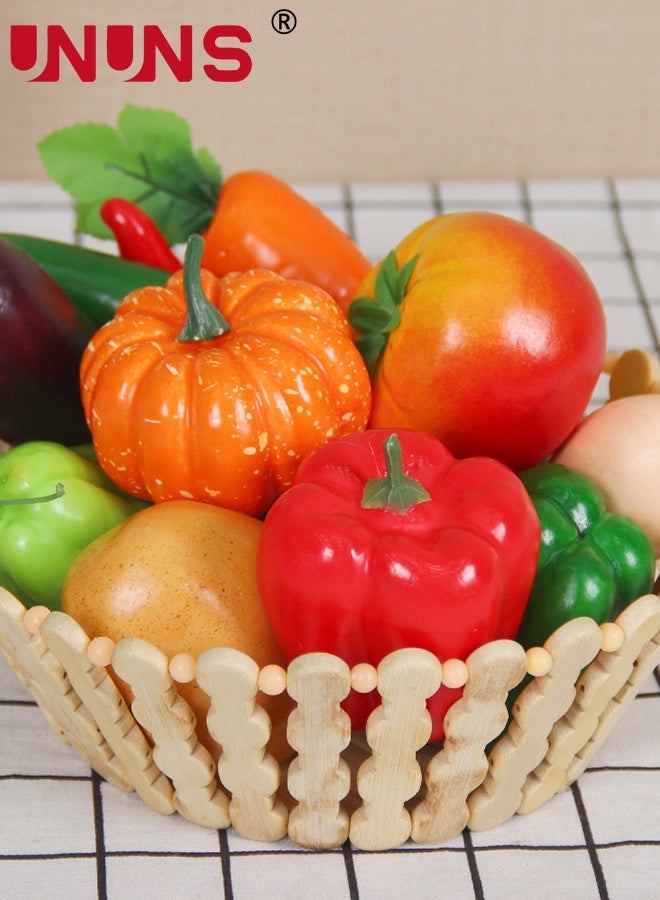 UNUNS 12 Pieces/Set Artificial Vegetables,Simulation Vegetables Decoration Kitchen Home Decor,Realistic Fake Vegetables Decor Set Photo Props - Image 3