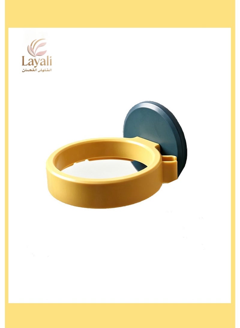 Layali Self Adhesive Hair Dryer Holder with Stand Compatible Wall Mounted Store Plug - Image 1