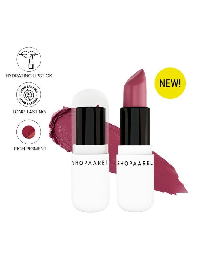 شوبارل أحمر الشفاه "فيلفيت فيوجن مات" (Velvet Fusion Matte) من Shopaarel – ترطيب يدوم طويلاً ولمسة نهائية مخملية ناعمة – درجة Play11 - Image 2
