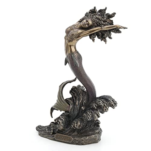 Unicorn Studio Yemaya Mother of All and Goddess of The Ocean Figurine Cold Cast Resin Bronze Finish - Image 2