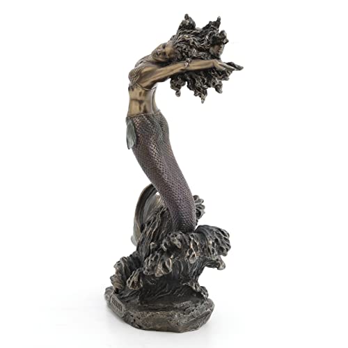 Unicorn Studio Yemaya Mother of All and Goddess of The Ocean Figurine Cold Cast Resin Bronze Finish - Image 3