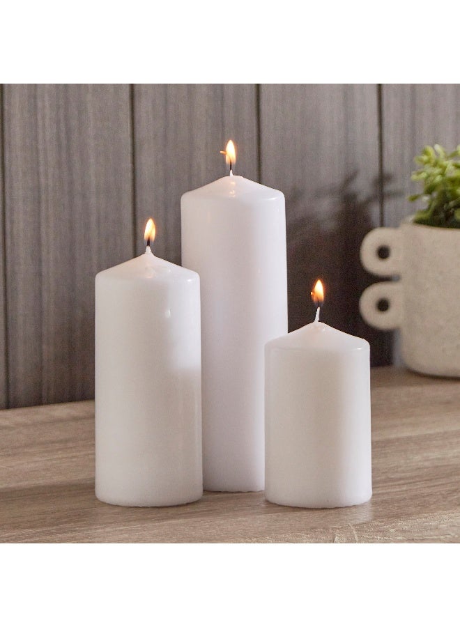 Home Box Luna 3-Piece Pillar Candle Set 6 x 18 x 6 cm  - Image 3