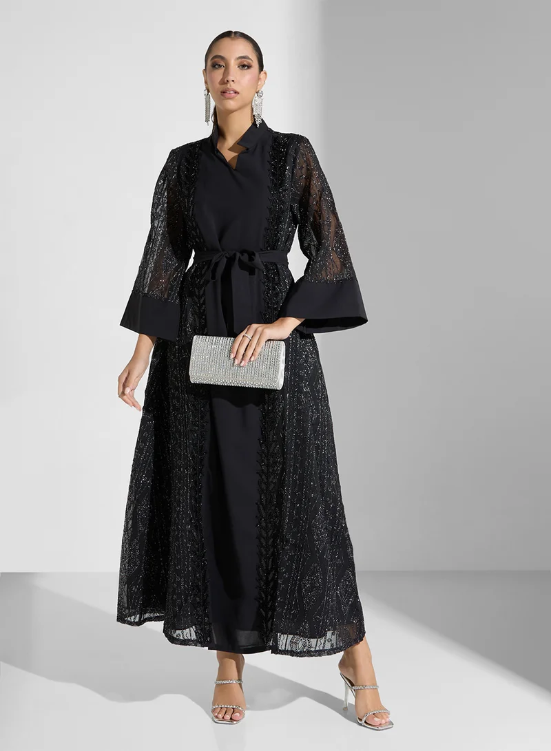 Khizana Embroidered Abaya