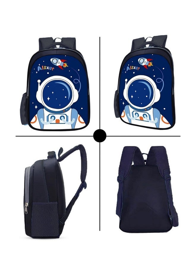 Frantic Waterproof Polyester 26 L 2 Compartment School Backpack With Pencil/Staionery Pouch School Bag Class 1 to 8 Daypack Picnic Bag For School Going Boys & Girls(BK_Blue_Galaxy_24_A) - Image 4