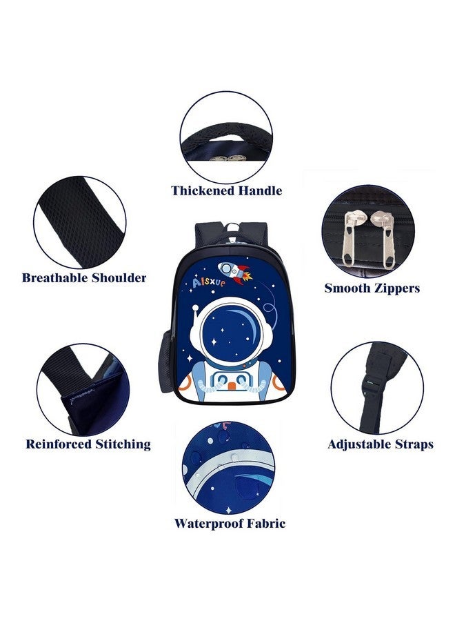 Frantic Waterproof Polyester 26 L 2 Compartment School Backpack With Pencil/Staionery Pouch School Bag Class 1 to 8 Daypack Picnic Bag For School Going Boys & Girls(BK_Blue_Galaxy_24_A) - Image 2