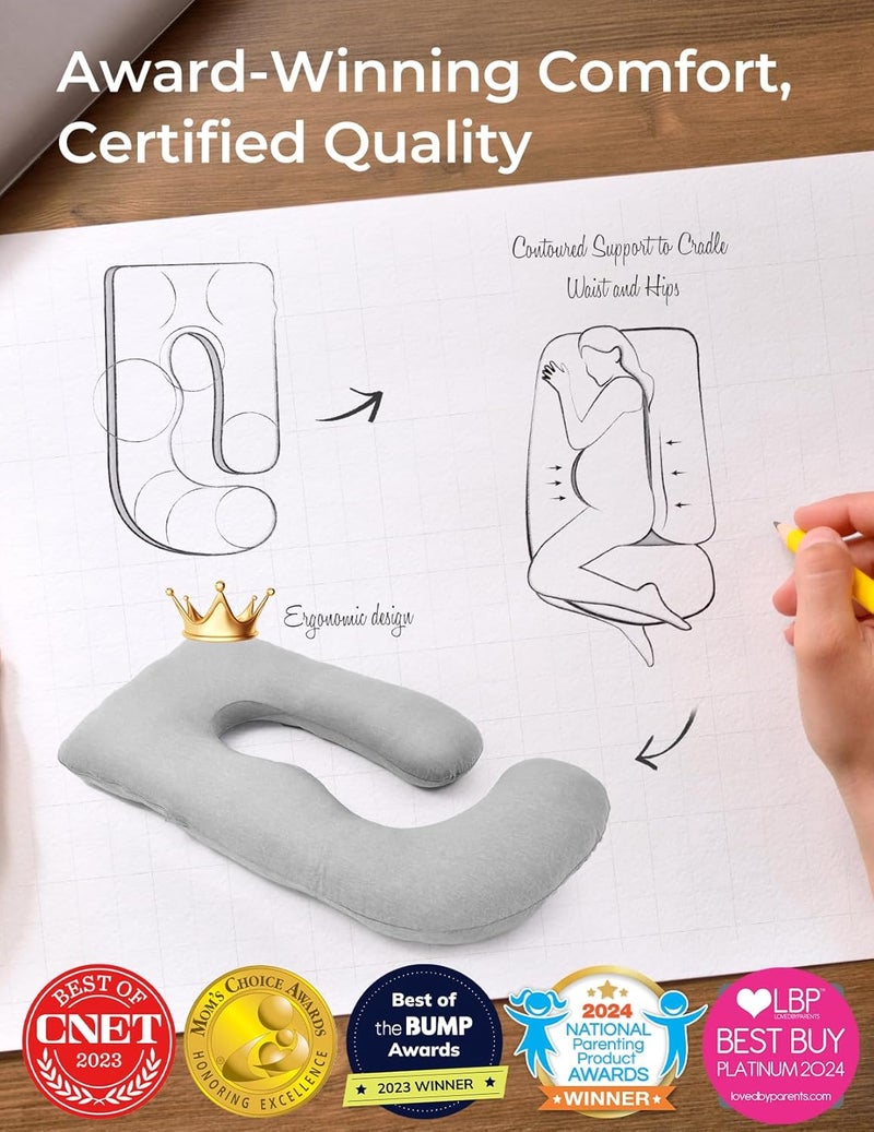 Momcozy U Shaped Pregnancy Pillow - Image 4