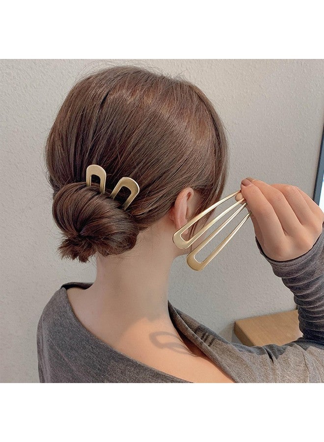 AEGYPIUS 2Pcs U Shaped Hair Pins Metal Hair Fork Vintage Hair Sticks Hair Pins For Buns French Updo Hair Pins For Women Hair Accessories Girls Gifts Hairstyle Chignon - Image 3