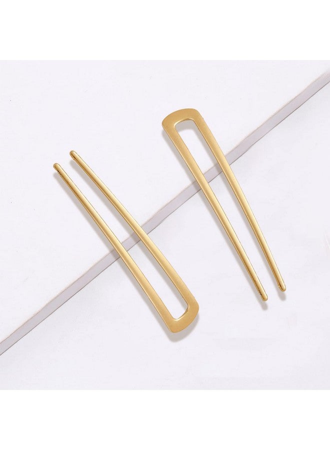 AEGYPIUS 2Pcs U Shaped Hair Pins Metal Hair Fork Vintage Hair Sticks Hair Pins For Buns French Updo Hair Pins For Women Hair Accessories Girls Gifts Hairstyle Chignon - Image 4